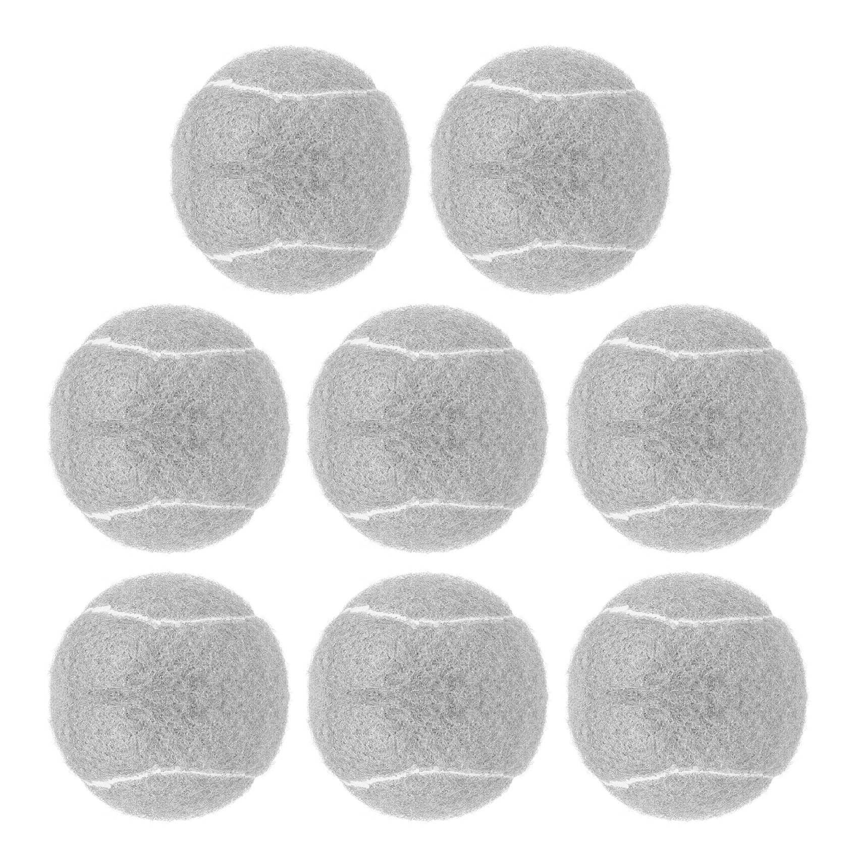 XIAOJUN 8 Pcs Walker Glide Balls Precut Walker Tennis Balls for Furniture Legs and Floor Protection, Heavy Duty Long Lasting Felt Pad Covering，Walker Accessories for Seniors Fit Most Walkers (Grey)