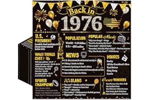 Refavor Black Gold 50th Birthday Napkins, 50PCS Back in 1976 Birthday Party Decorations Supplies for Men Women, Cheers to 50 Years Disposable Napkin Table Decor