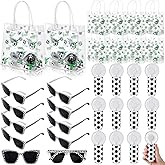 SilTriangle 36 Pcs Soccer Party Favors, 12 PVC Soccer-themed Gift Bags 12 Sunglasses 12 Mini Handheld Fans, Game Day Team Spirit Supplies for Soccer Birthday Party, Team Gifts, Goodie Bags Stuffers
