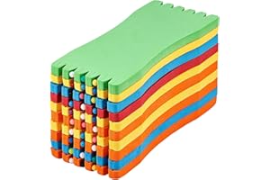 SAMSFX Fishing Leader Line Holder Foam Board Snelled Hook Keeper with Retaining Pins Accessories Pack of 10