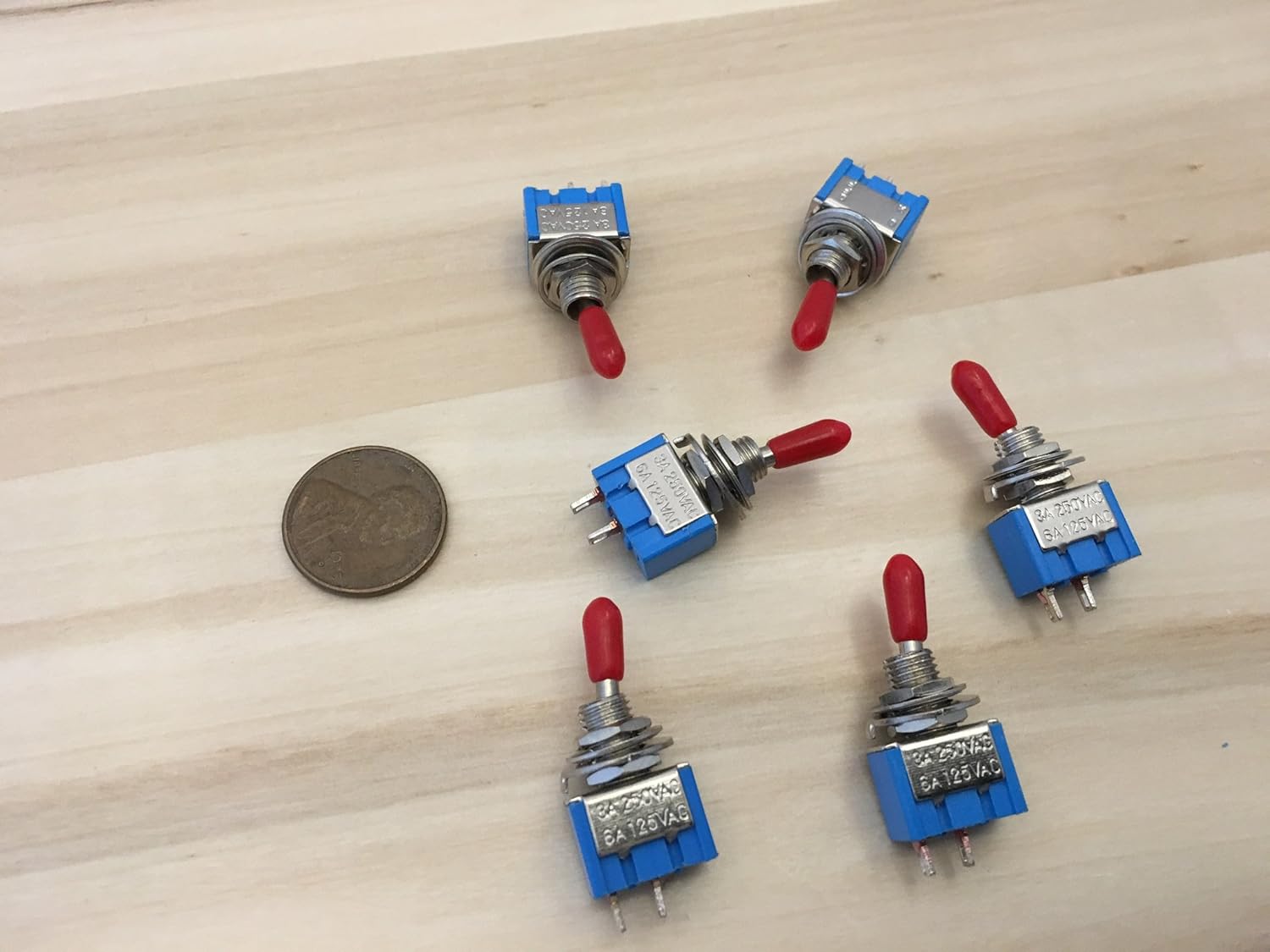 Amazon Com 6 Pcs Red Sleeve Cap Boot Toggle Switch Spst Mts
