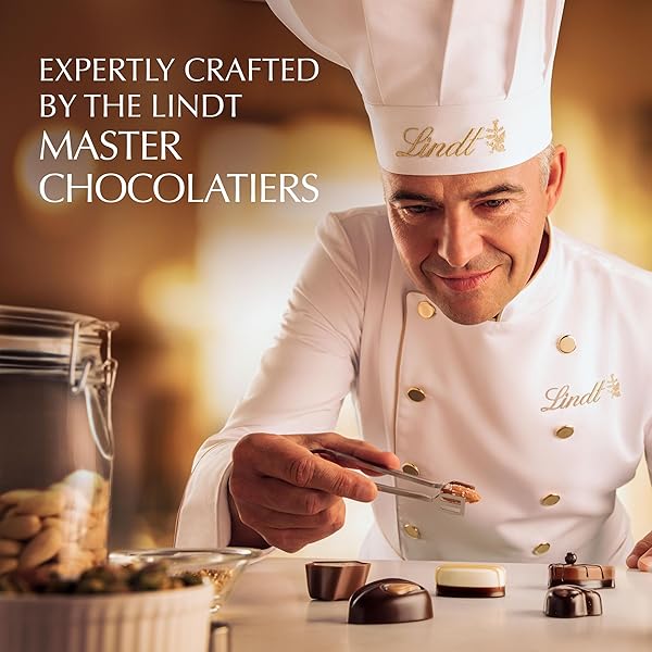 LINDT MINI PRALINES, ASSORTED CHOCOLATE CANDY PRALINES WITH PREMIUM FILLING, GREAT FOR GIFT GIVING, 6.2 OZ. GIFT BOX