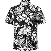 SEAOYOZO Men's Hawaiian Shirts Short Sleeve Tropical Shirt for Men Button Down Shirts Summer Aloha Beach Shirt