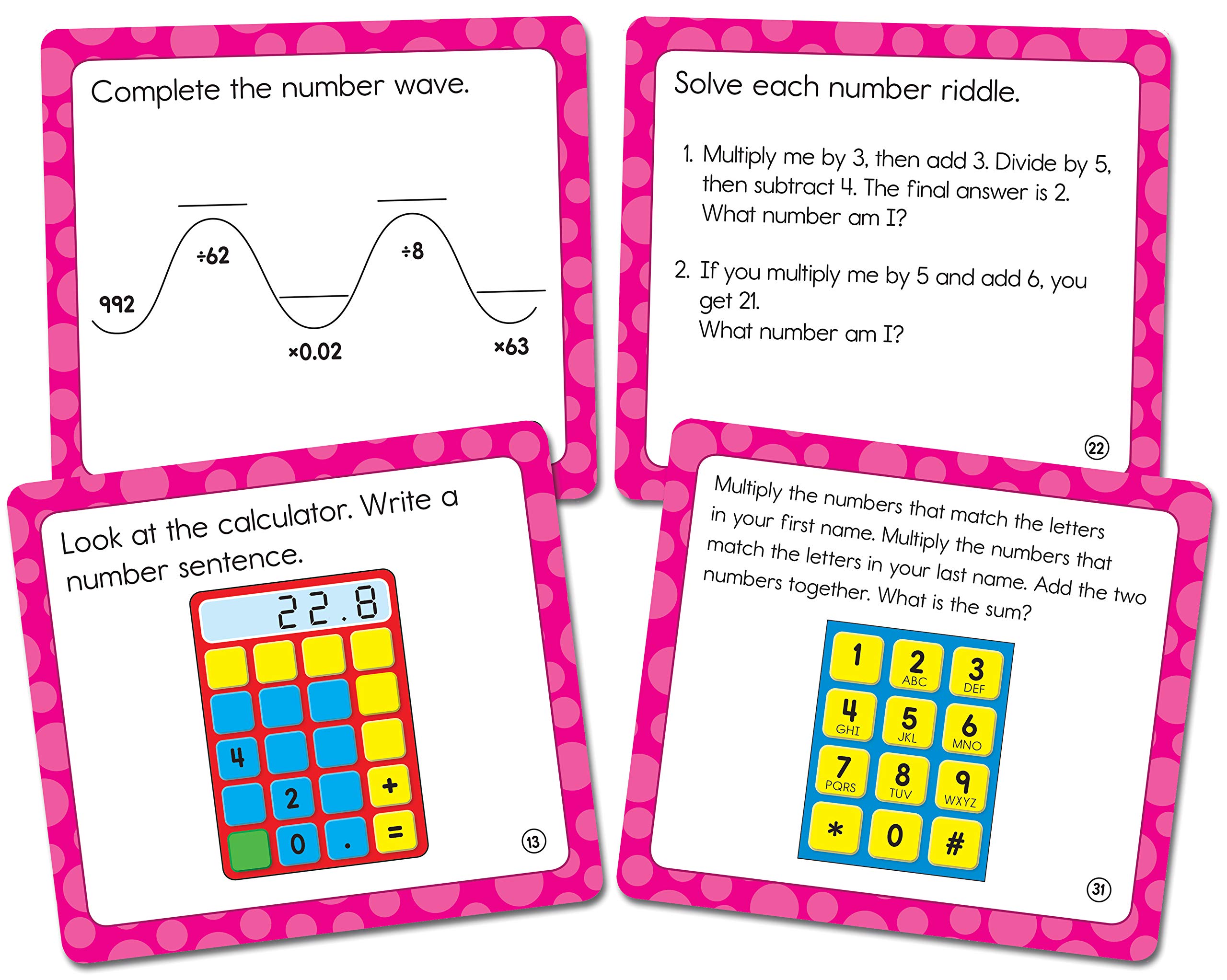 Math Challenge Curriculum Cut-Outs, Grade 5: Carson-Dellosa ...