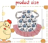 AIEX 4 Pack Chicken Saddle Hen Apron Poultry Back Wing Protection Elastic Straps view 2