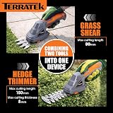 Terratek 2 in 1 Cordless Hedge Trimmer 7.2V with 2 Blades 120mm view 4