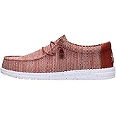 HEYDUDE Wally Stretch Sox Burnt Red Size 13, Men’s Shoes, Slip-on Loafers, Comfortable & Light-Weight