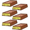 Mini Dubai Chocolate Bar Pistachio | 6 Pack x 1.05 Oz | Milk Chocolate Filled with Pistachio Cream and Kataifi | Total 6.3 oz (180g)