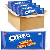 OREO Chocolate Sandwich Cookies Medium Cookie Pieces, 4-2.5 lb Bags | Always made with Real Cocoa, Bulk Baking Ingredients