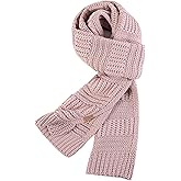 REDESS Women's Long Knit Scarf Winter Warm Big Wrap Thick Winter Cashmere Wool Large Chunky Scarf or Women
