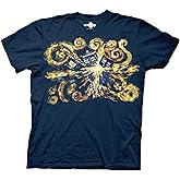 Ripple Junction Doctor WHO Men’s Short Sleeve T-Shirt Tardis Oil Painting Pandoric Opens Officially Licensed