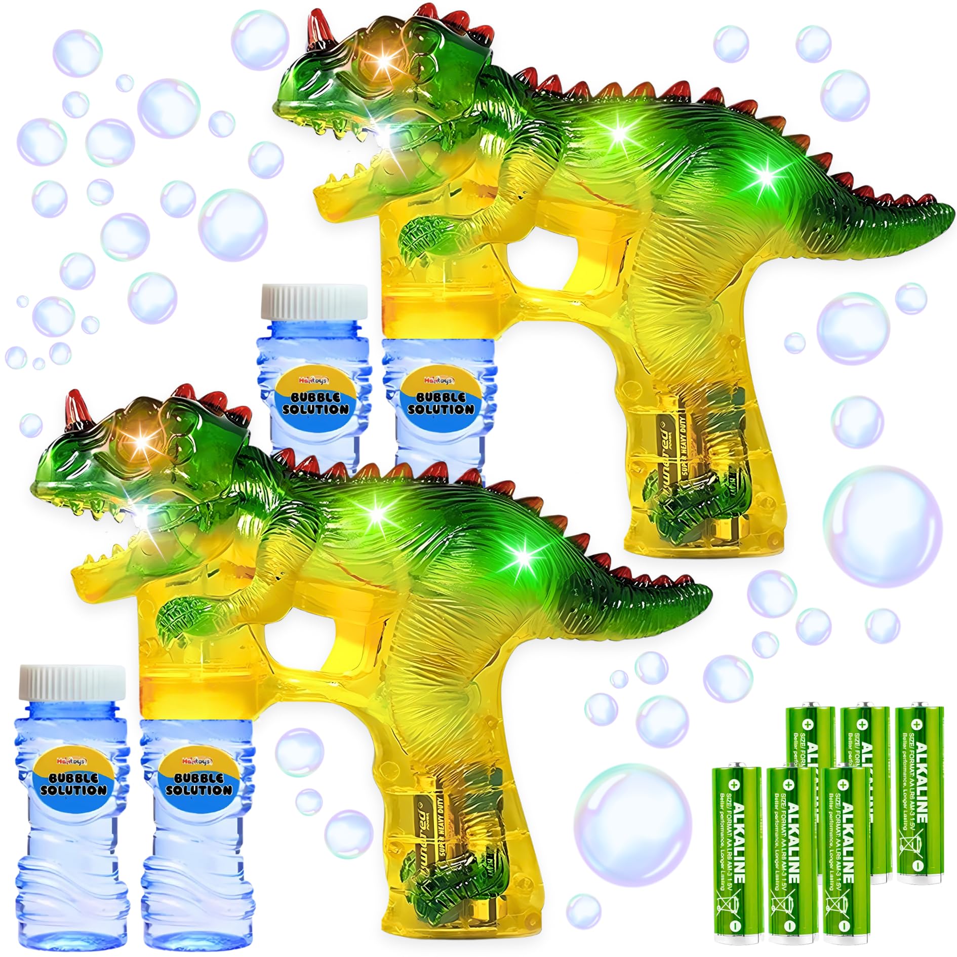 Bubble Guns for Kids Automatic Bubble Machine Toy | Dinosaur Bubble Maker Blower Outdoor Toys for Toddlers Boys Girls Bubble Shooter for Backyard Play