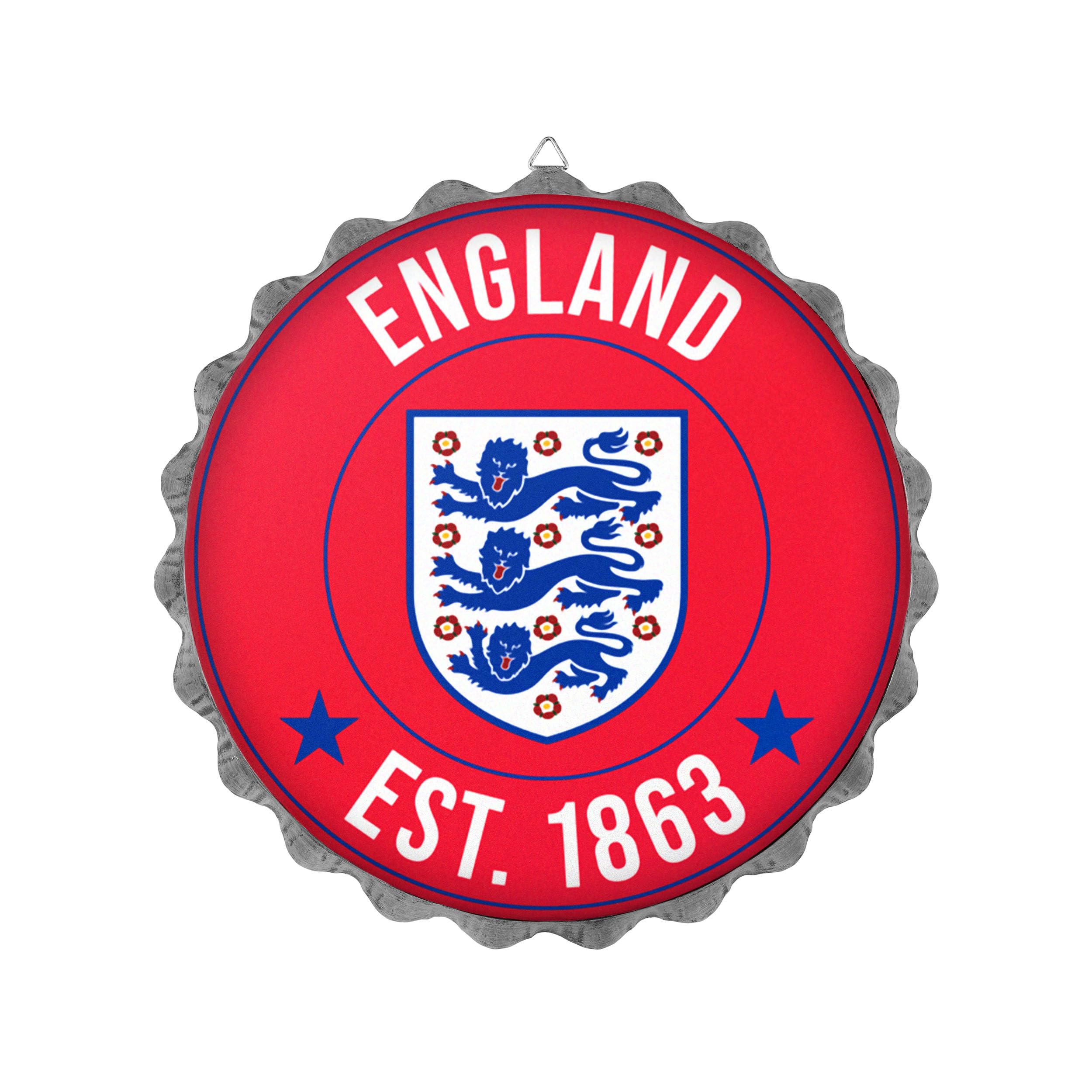 FOCO Officially Licenced Wall Mounted Football Bottlecap Sign (England)
