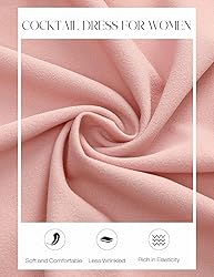DRESSTELLS Women's Blush Pink Cocktail Tea Party
