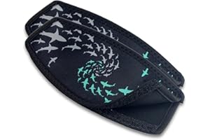 FLOW SWIM GEAR Flow Scuba Gear Diving Slap Strap with Hook and Loop Fastener - Neoprene Cover for Dive and Snorkel Mask Straps