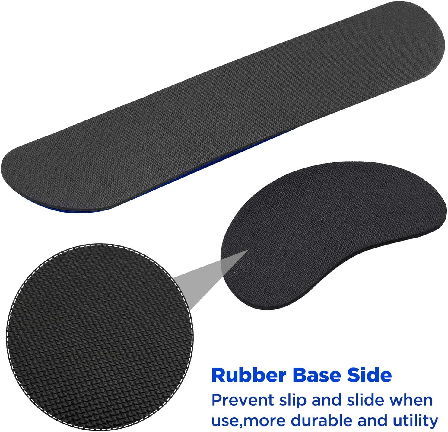 Gimars Superfine Fiber Widen Memory Foam Set Nonslip Mouse Pad Wrist Support & Keyboard Wrist Rest Support for Office, Computer, Laptop & Mac & Comfortable & Lightweight for Easy Typing & Pain Relief : Office Products
