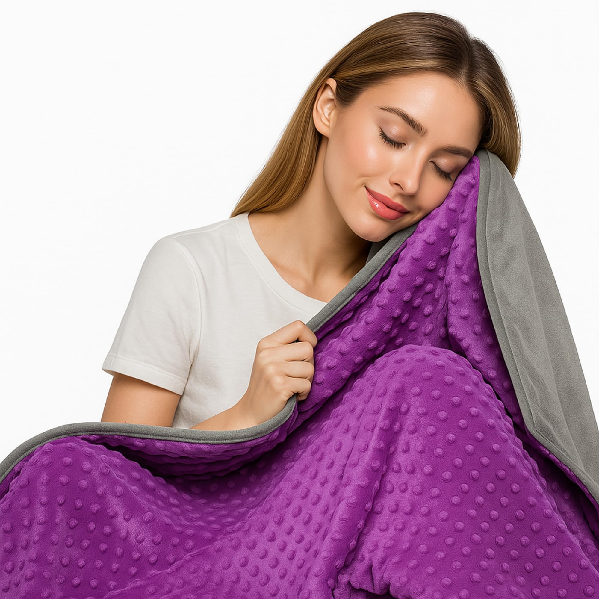 Photo 1 of 10 LBs 48" x 72" Super Soft Weighted Blanket for Kids with Removable Cover - Children Heavy Blanket for Girls and Boys - Kids Weighted Blanket