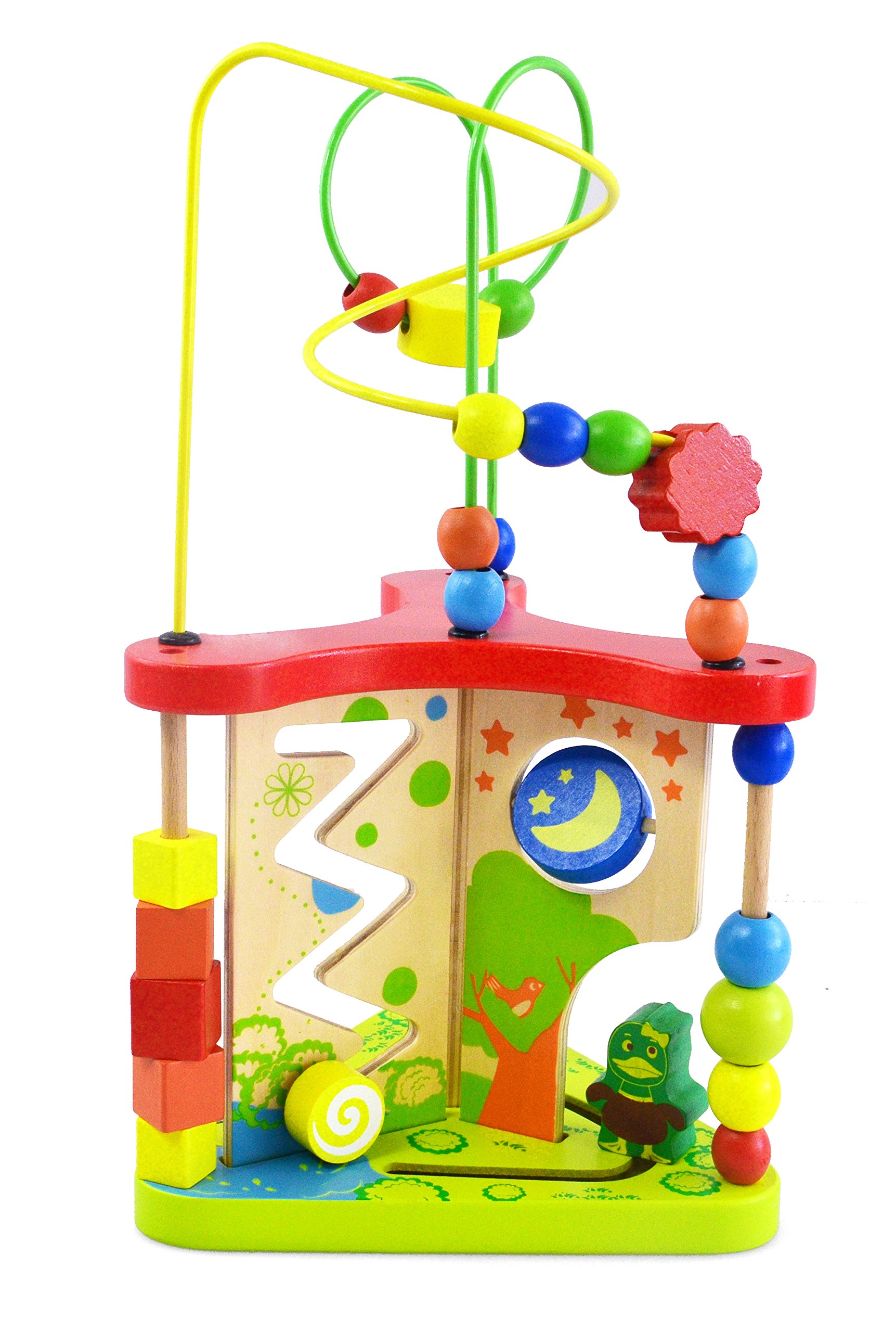 Wooden Bead and Wire Maze Educational Toddlers Toys with Montessori