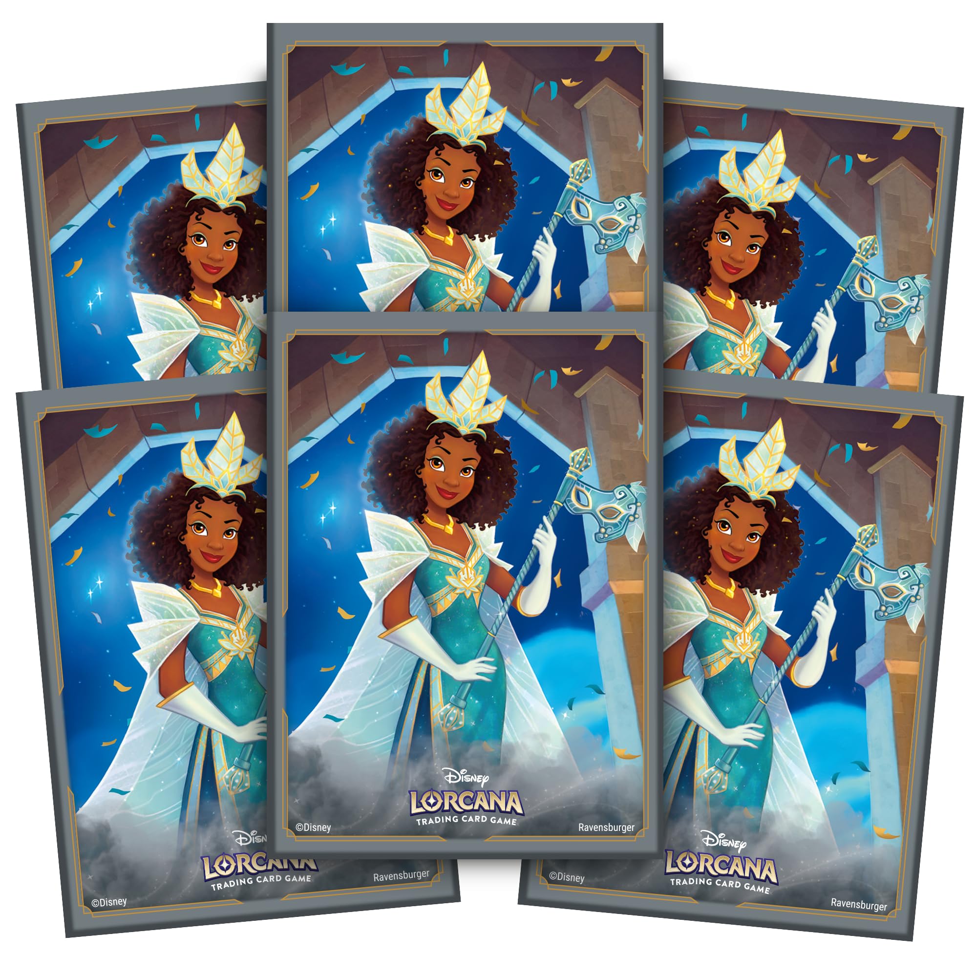 Ravensburger Disney Lorcana TCG Trading Adults and Kids 8 Years Up - Tiana 65 Card Sleeves - Set 5: Shimmering Skies