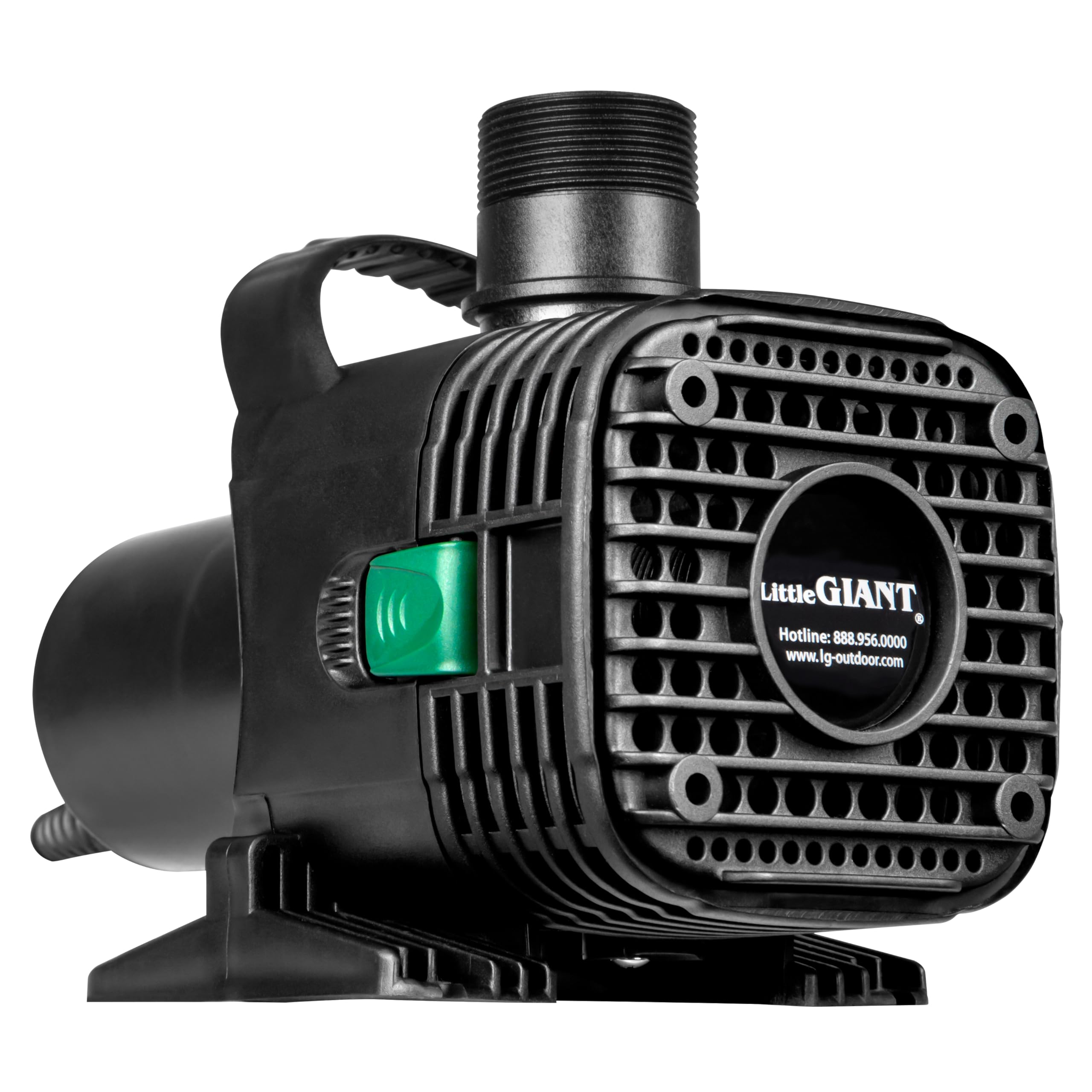 Photo 1 of Little Giant F20-2700 115-Volt, 2770 GPH Wet Rotor Pump with 20-Ft. Cord for ponds up to 2700 Gallons, Black,