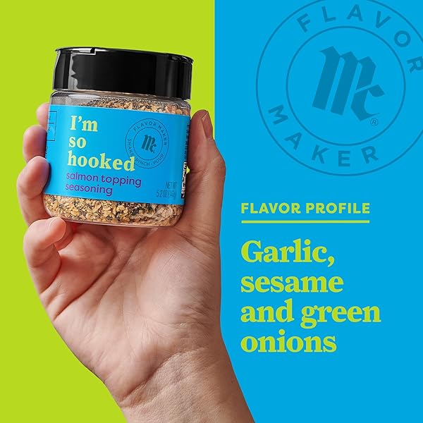 MCCORMICK SALMON TOPPING SEASONING, FLAVOR MAKER, 5.2 OZ