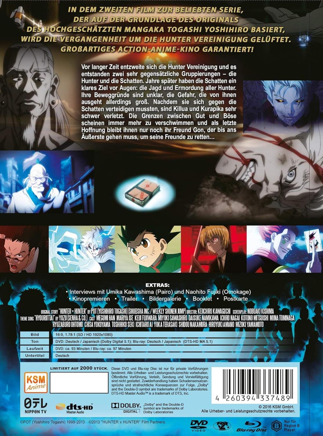Hunterxhunter The Last Mission Special Edition Im Mediabook Dvd Blu Ray Amazon De Keiichiro Kawaguchi Dvd Blu Ray