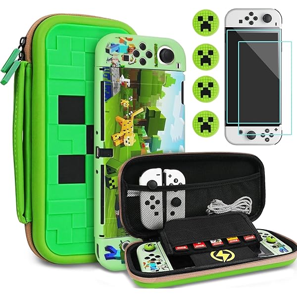 PAWDIARY Fortnite Switch 2 Accessories Bundle - Yellow Carrying Case, Cover, Screen Protector & Thumb Caps