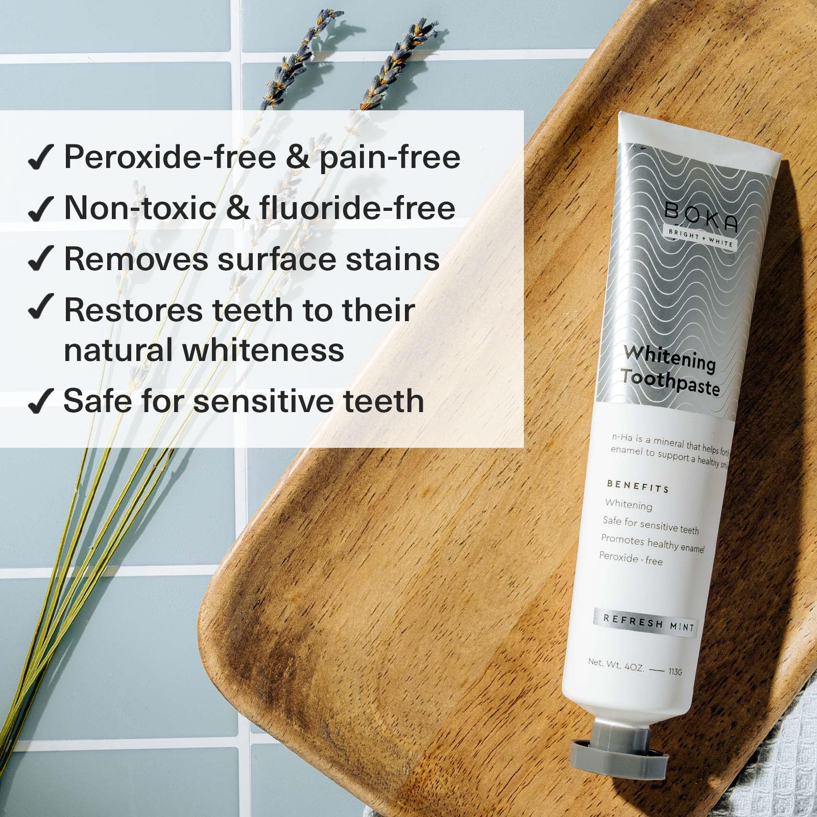 New boka fluoride free toothpaste nano hydroxyapatite