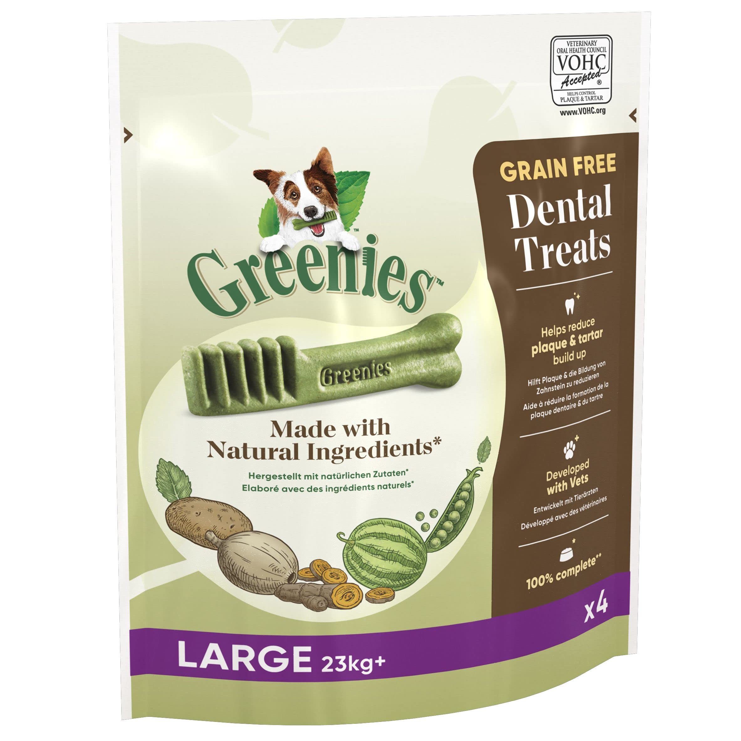 GREENIES Daily Grain-Free Large Dog Treats – The Smart Dental Treat – 24 chews