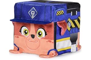 Rubble & Crew Stuffed Animals, Mix, 4-Inch Cube-Shaped Plush Toy for Kids Ages 3 and Up