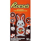 REESE'S Foil Wrapped Solid Bunny, Easter Peanut Butter Chocolate, Good for Easter Hunts, 141g