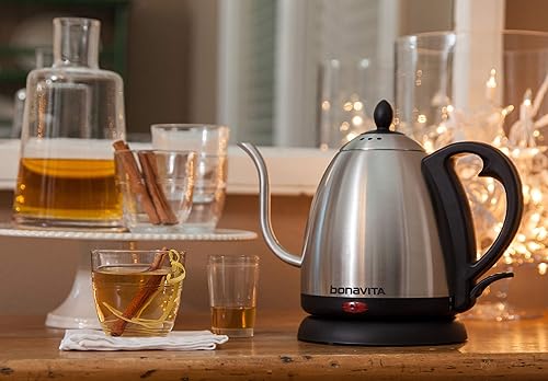 Bonavita Electric Kettle Featuring Gooseneck Spout, BV3825B