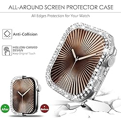 WINGLE 2 Pack Bling Case for Apple Watch Series 10