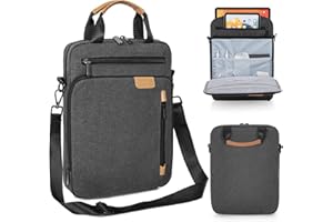 TORIBIO 9-11 Inch Tablet Sleeve Case Carrying Bag with Shoulder Strap for New 11'' iPad Pro M4/iPad Air M2, 10.2'' iPad/10.9"