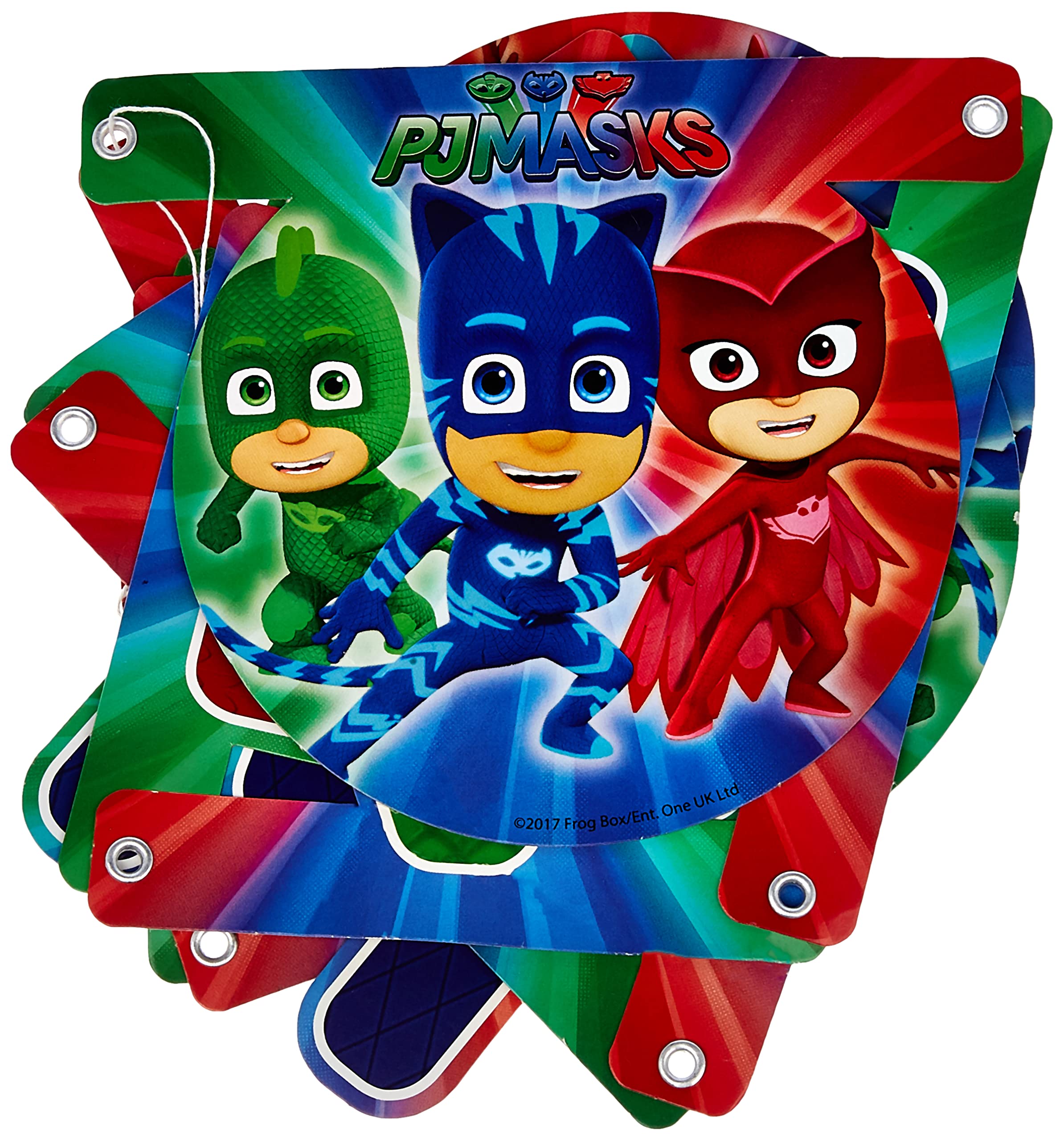 Happy Birthday Super Pyjamini Pj Masks, Multi-Colour, PR87412