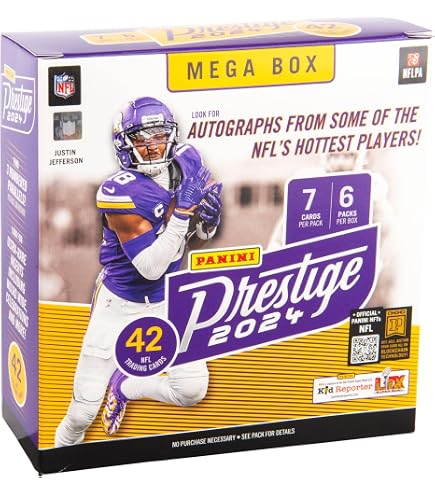 Amazon.com: 2024 Football PANINI Prestige 12 Pack Fat Pack Box