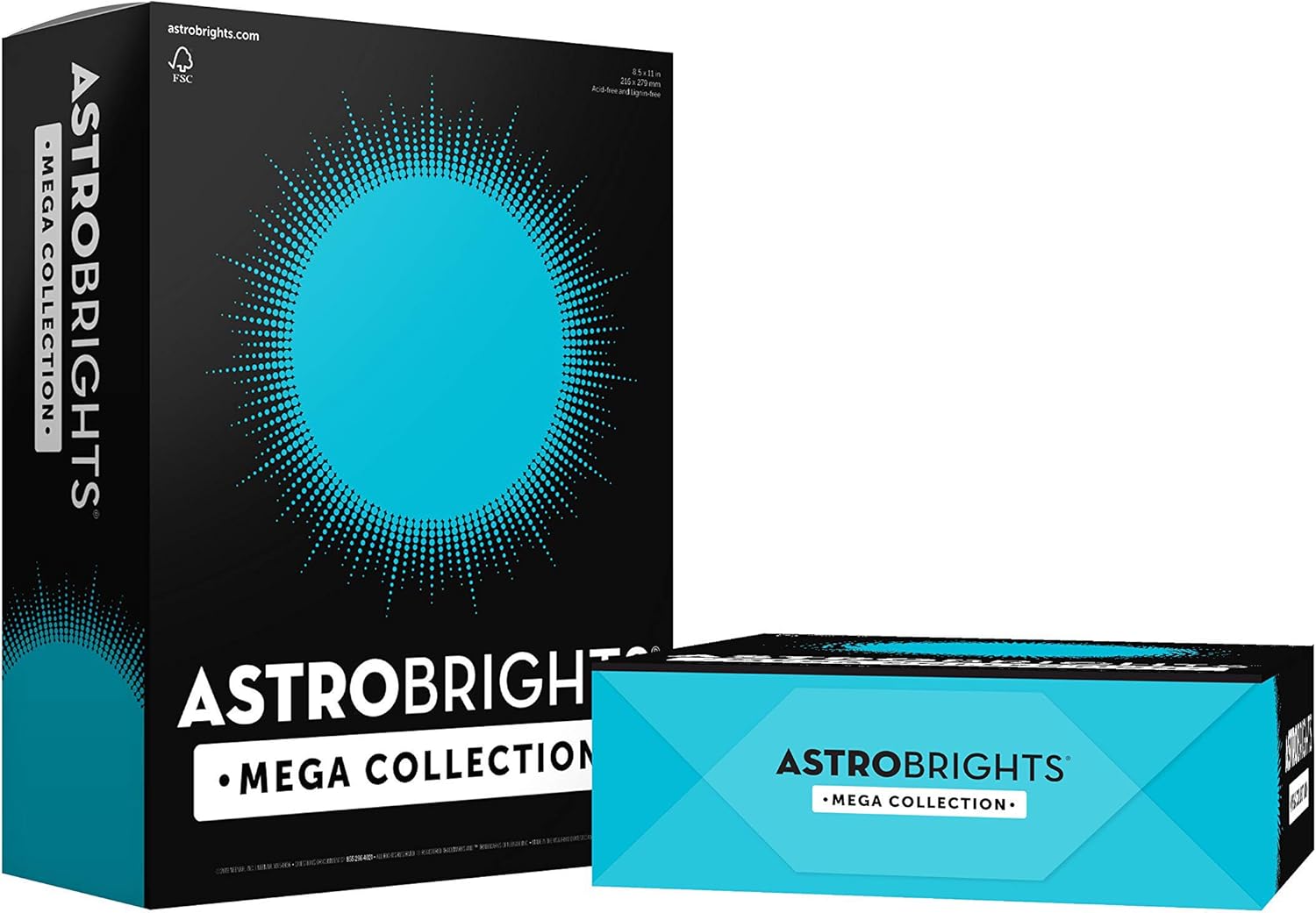 Astrobrights Mega Collection, Colored Paper, Bright Green, 625 Sheets, 24 lb/89 gsm, 8.5" x 11" - MORE SHEETS! (91622) : Office Products