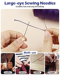 Leather Upholstery Sewing Waxed Thread: PLANTIONAL