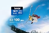 Lexar 64GB Micro SD Card microSDXC 100MB/s A1 Class 10 U3 V30 Phone Tablet view 3