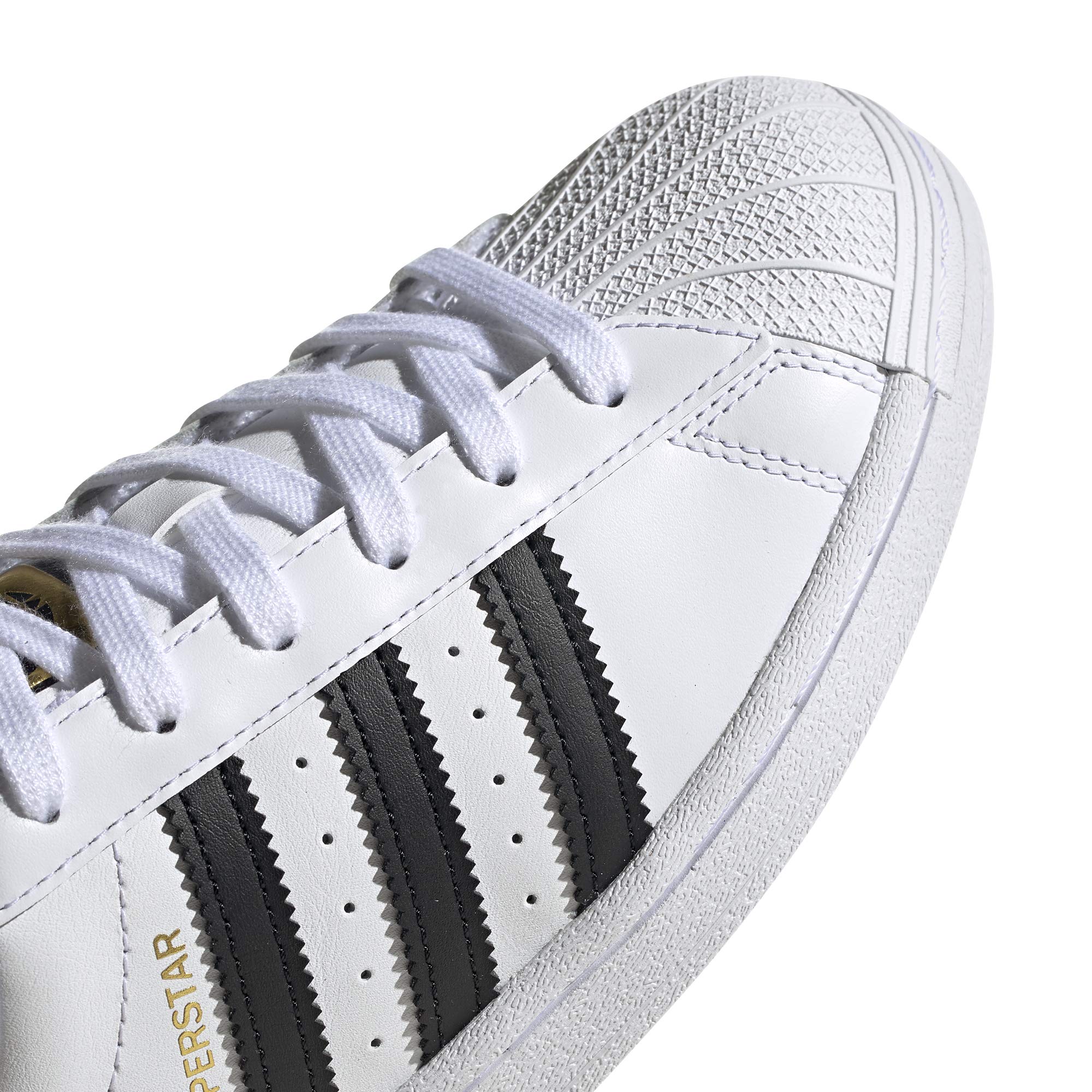 adidas Women's Superstar Sneaker, White/Black/White, 5