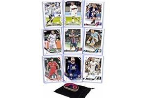 G.O.A.T CHASER Soccer Cards Superstars Set: Lionel Messi, Cristiano Ronaldo, Kylian Mbappe, Robert Lewandowski, Erling Haaland, Sergio Ramos, Harry Kane, Mohamed Salah, Luka Modric (9) Assorted Top Star Soccer Cards &/or Sticker Card Gift Pack
