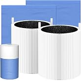 2 Packs 511 Replacement Filters Compatible with Blueair Blue Pure 511 Air Cleaner Purifier, 2 Stages Filter of Premium Filter and Activated Carbon with 2pcs Washable Cloth Cover Pre-Filters