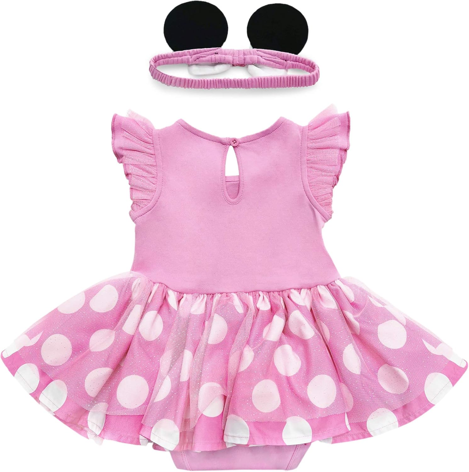 Disney Pink Minnie Mouse Costume Bodysuit for Baby: Clothing