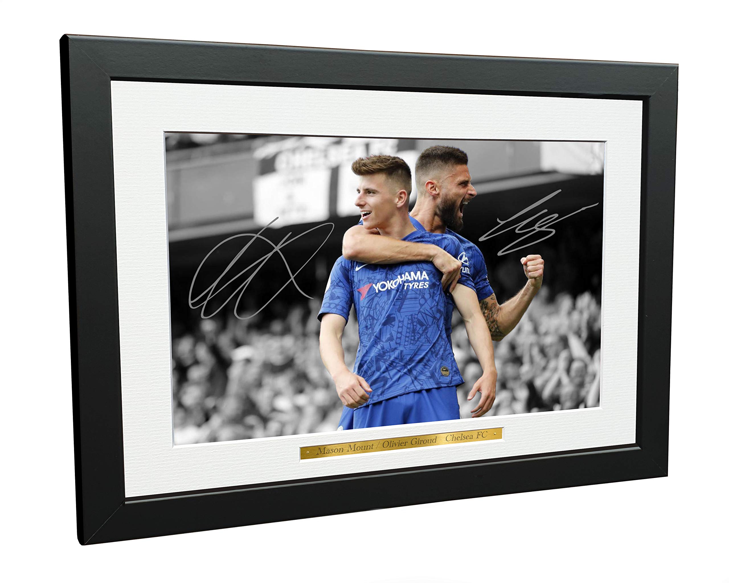 12x8 A4 Signed Olivier Giroud Mason Mount Autographed Photo Photograph Picture Frame Football Soccer Poster Gift