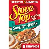 Stove Top Stuffing Mix, Savory Herbs, 6 oz Box | Versatile Pantry Staple, Serve as a Side Dish or Use as an Ingredient, 6 Servings per Box, Great for Holiday Sides