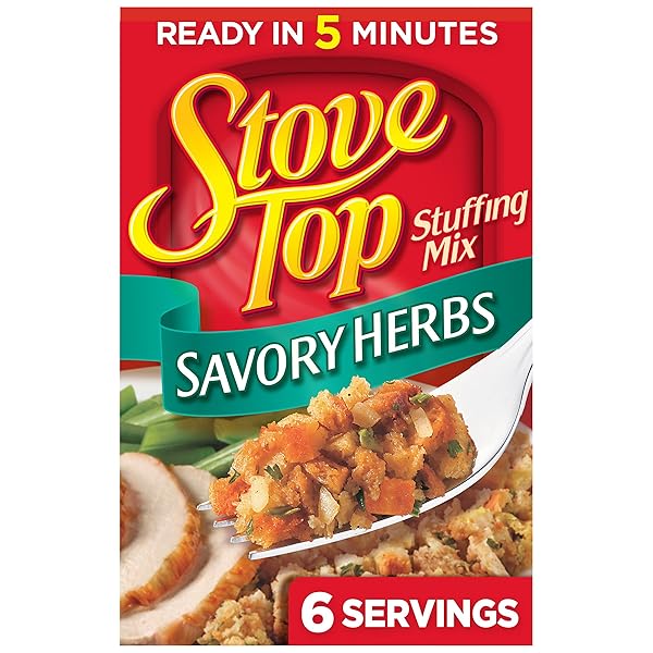 STOVE TOP SAVORY HERBS STUFFING MIX, 6 OZ BOX