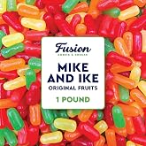 Mike and Ike Candy Bulk, Original Fruit Flavored Variety, 1 Pound Bag | 16 Ounces, Original Fruit Flavored Variety, Vending Machine Candy, Chewy Candies, Fat Free, Movie Theater Candies