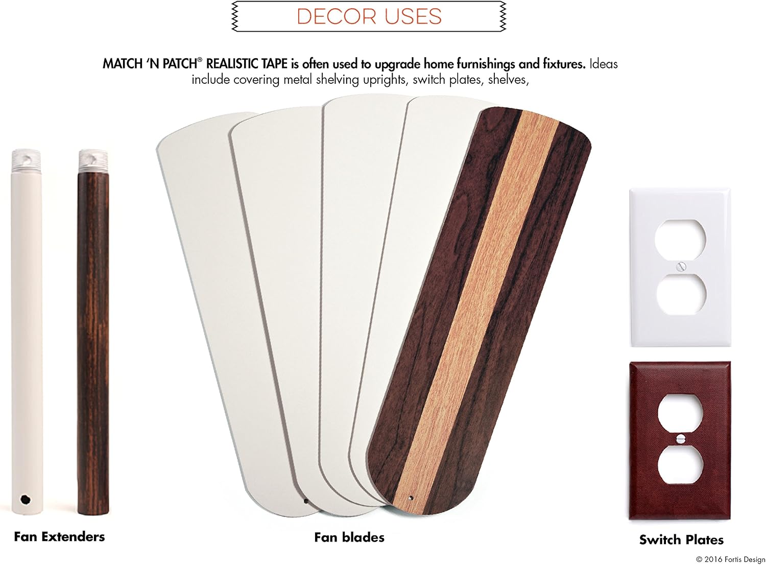 MATCH 'N PATCH Realistic Wood Repair Tape, Adhesive Heavy Duty Wood Tape for Furniture Laminate Floor Repair, & more - Image 5