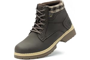 ANJOUFEMME Womens Hiking Snow Winter Boots - Outdoor Waterproof Lightweight Ankle Boots for Women Work Backpacking Boots FNW110-FNW08-BEIGE-6