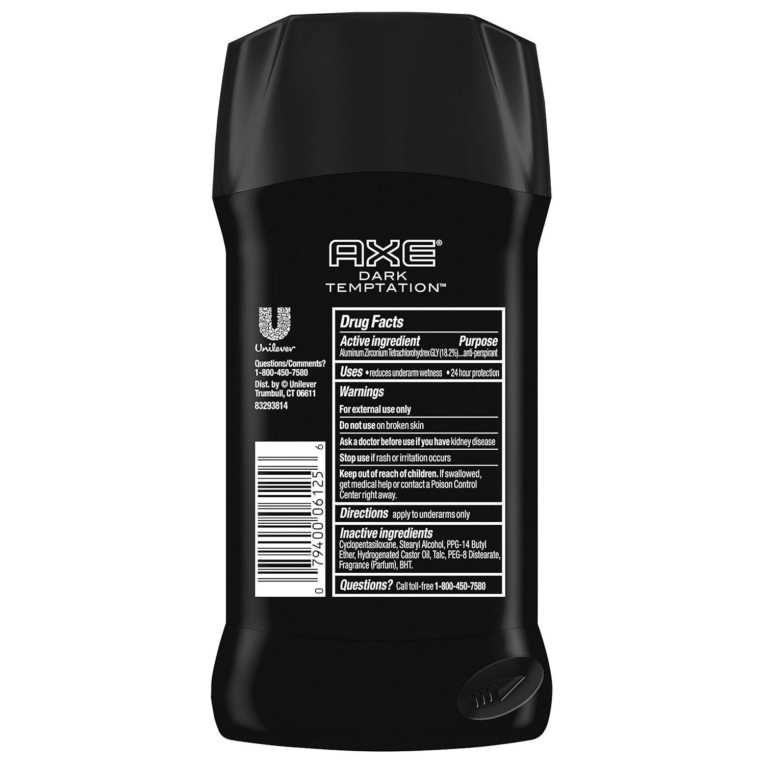 AXE Antiperspirant Deodorant Stick, Dark Temptation, 2.7 oz, 4 count : Beauty